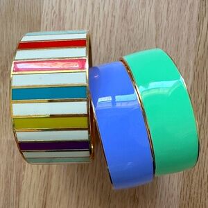 Kate Spade (1) & J.Crew (2) Enamel Bracelets